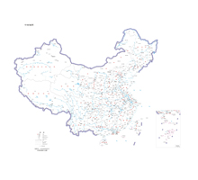 中国地图 1:1100万 4开 无邻国 线划二